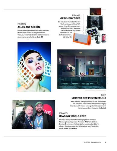 fotoMAGAZIN Inhaltsverzeichnis