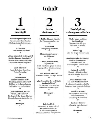 Psychologie Heute Compact Inhaltsverzeichnis