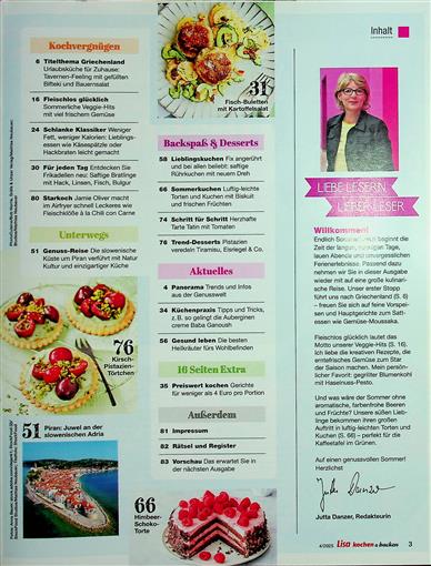 Lisa Kochen & Backen Inhaltsverzeichnis