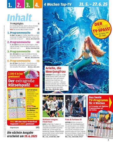 Nur TV Inhaltsverzeichnis