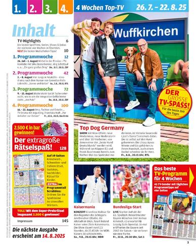 Nur TV Inhaltsverzeichnis