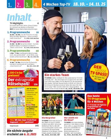 Nur TV Inhaltsverzeichnis