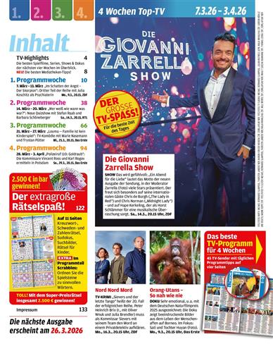 Nur TV Inhaltsverzeichnis