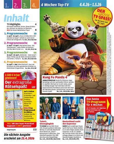 Nur TV Inhaltsverzeichnis