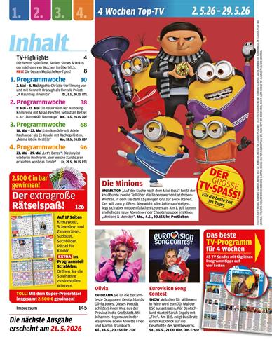 Nur TV Inhaltsverzeichnis