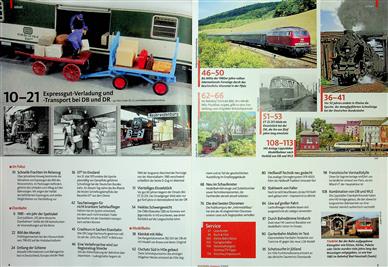 Eisenbahn Magazin Inhaltsverzeichnis