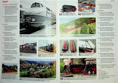 Eisenbahn Magazin Inhaltsverzeichnis