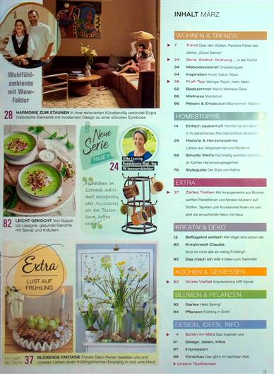 Lisa Wohnen & Dekorieren Inhaltsverzeichnis