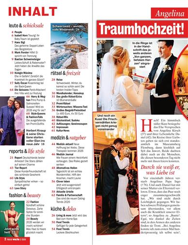 Neue Woche Inhaltsverzeichnis