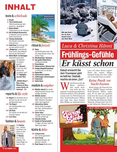 Neue Woche Inhaltsverzeichnis