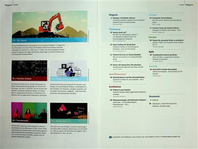 Java Magazin Inhaltsverzeichnis
