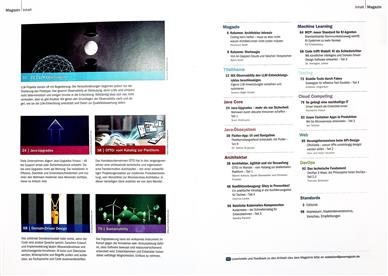 Java Magazin Inhaltsverzeichnis