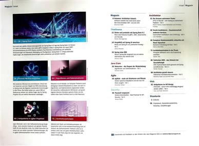 Java Magazin Inhaltsverzeichnis