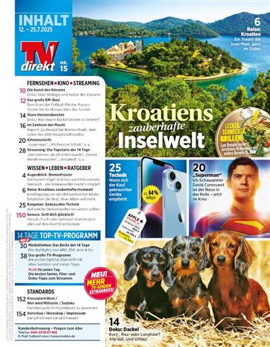 TV Direkt Inhaltsverzeichnis