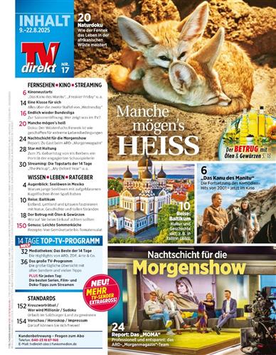 TV Direkt Inhaltsverzeichnis