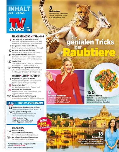 TV Direkt Inhaltsverzeichnis