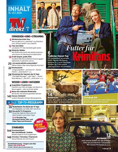 TV Direkt Inhaltsverzeichnis