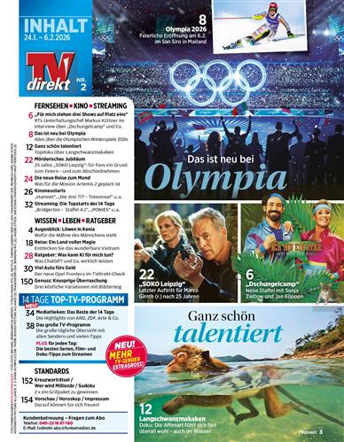 TV Direkt Inhaltsverzeichnis