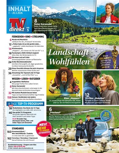 TV Direkt Inhaltsverzeichnis