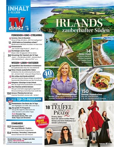 TV Direkt Inhaltsverzeichnis
