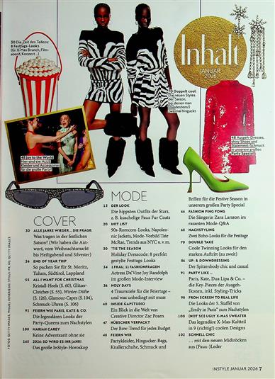 Instyle Inhaltsverzeichnis
