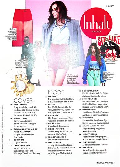 Instyle Inhaltsverzeichnis