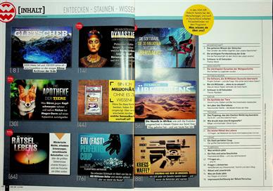 Welt der Wunder Inhaltsverzeichnis