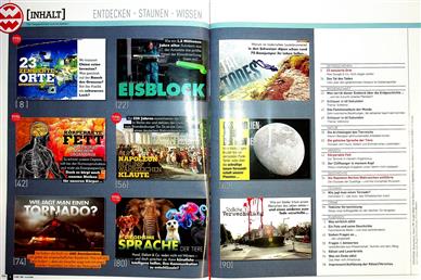 Welt der Wunder Inhaltsverzeichnis