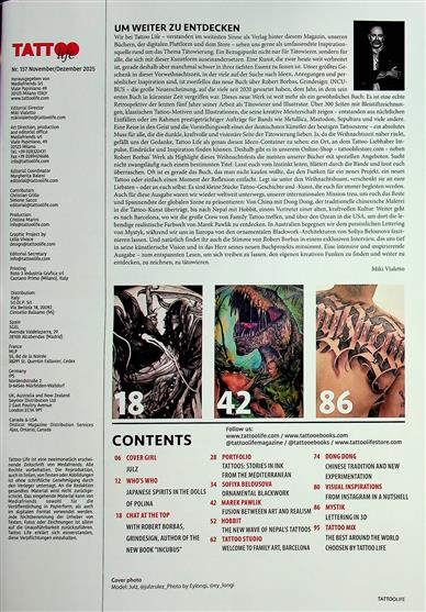 Tattoo Life Inhaltsverzeichnis