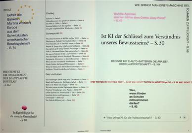 Brand eins Inhaltsverzeichnis