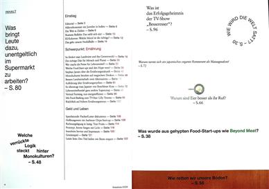 Brand eins Inhaltsverzeichnis