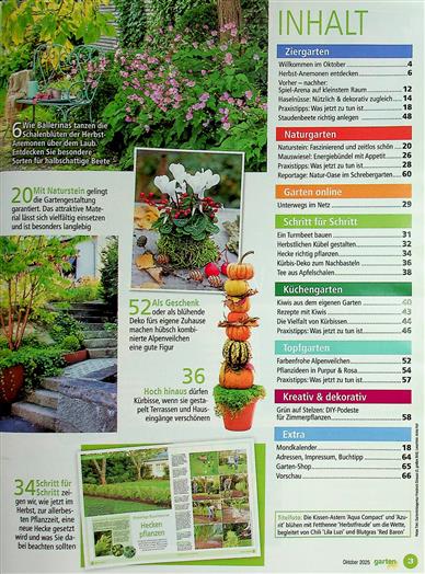 Gartenspaß Inhaltsverzeichnis