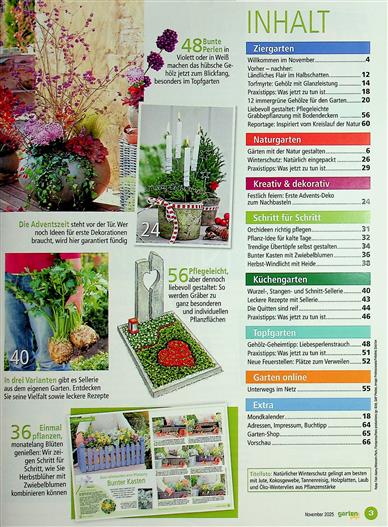 Gartenspaß Inhaltsverzeichnis