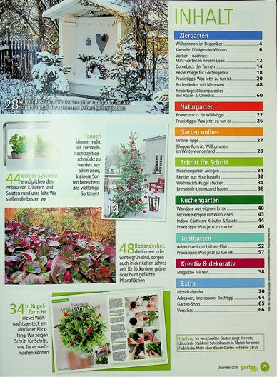 Gartenspaß Inhaltsverzeichnis
