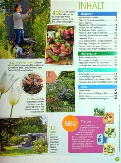 Gartenspaß Inhaltsverzeichnis