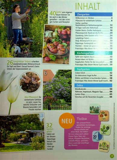 Gartenspaß Inhaltsverzeichnis