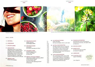 Natur & Heilen Inhaltsverzeichnis