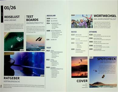 Kite Magazin Inhaltsverzeichnis