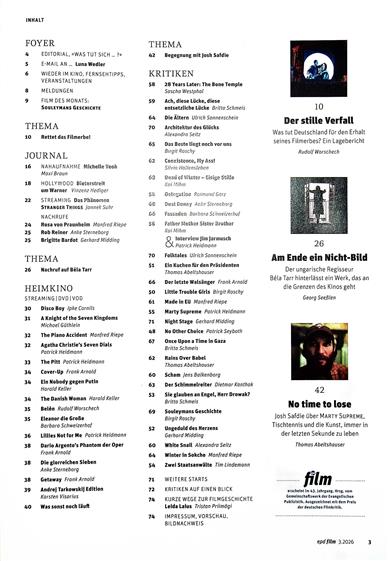 epd Film Inhaltsverzeichnis