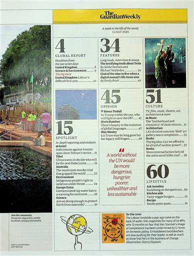 Guardian Weekly Inhaltsverzeichnis