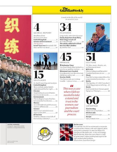 Guardian Weekly Inhaltsverzeichnis
