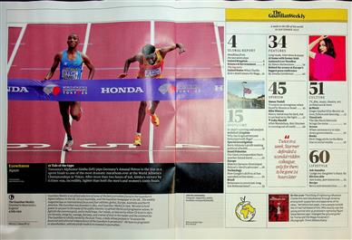 Guardian Weekly Inhaltsverzeichnis