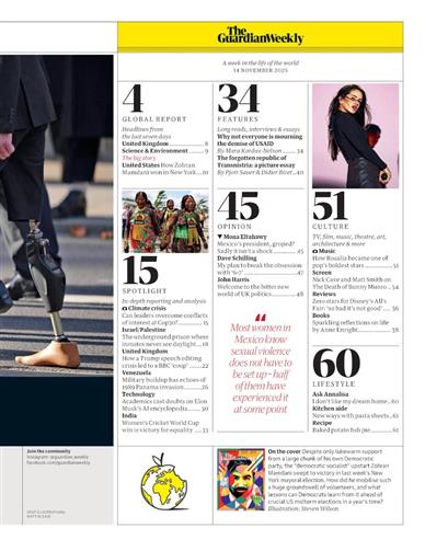 Guardian Weekly Inhaltsverzeichnis