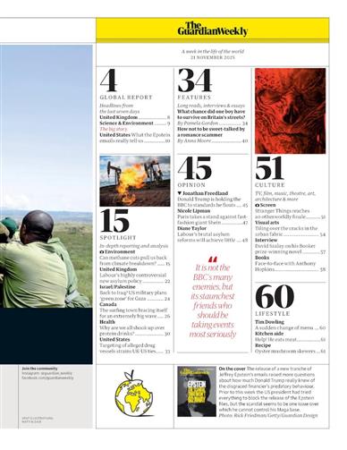 Guardian Weekly Inhaltsverzeichnis