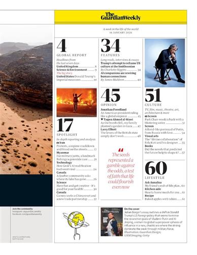 Guardian Weekly Inhaltsverzeichnis