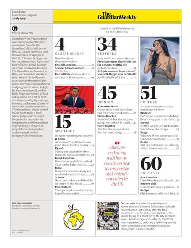 Guardian Weekly Inhaltsverzeichnis