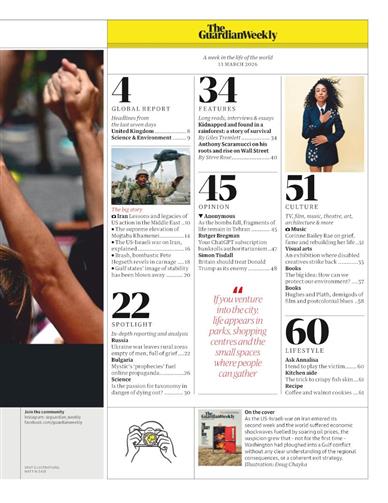 Guardian Weekly Inhaltsverzeichnis