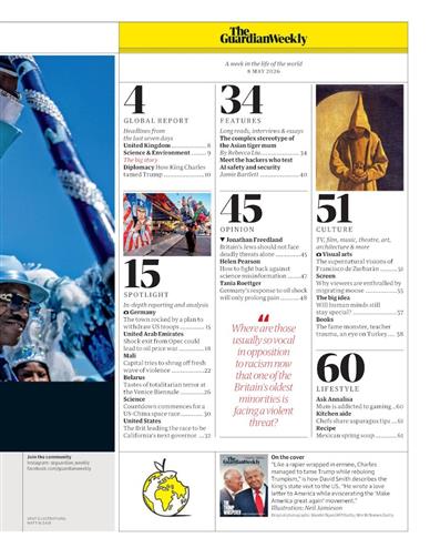 Guardian Weekly Inhaltsverzeichnis