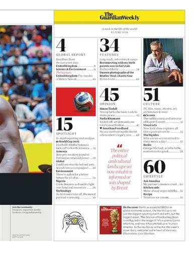 Guardian Weekly Inhaltsverzeichnis