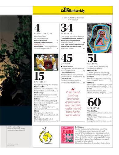 Guardian Weekly Inhaltsverzeichnis